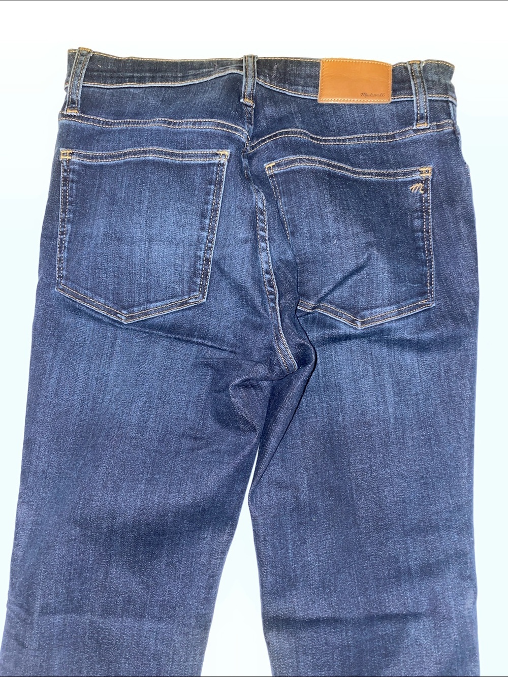 NWOT Madewell Dark Wash/Dark indigo 10” High-Rise Skinny Jeans. 27P - Picture 7 of 9